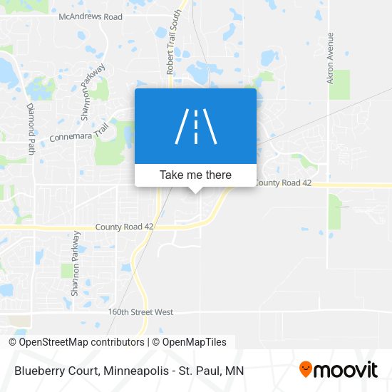 Blueberry Court map