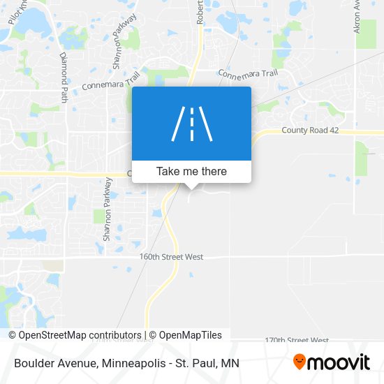 Boulder Avenue map