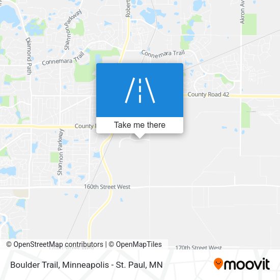 Boulder Trail map