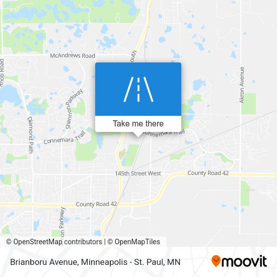 Brianboru Avenue map