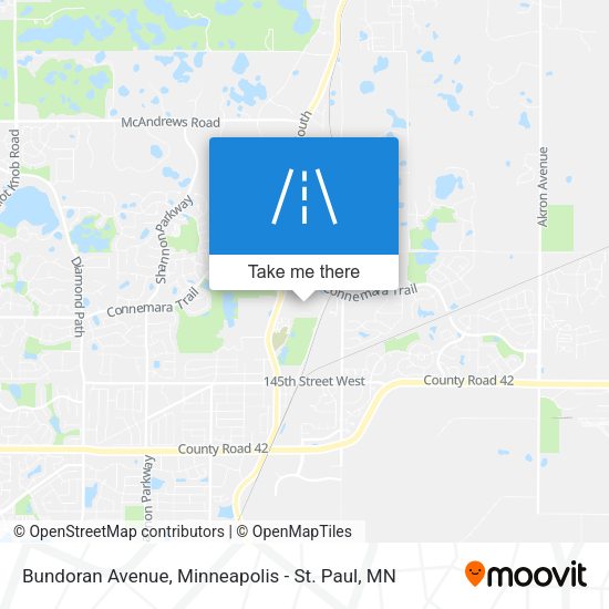 Mapa de Bundoran Avenue