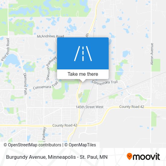 Burgundy Avenue map