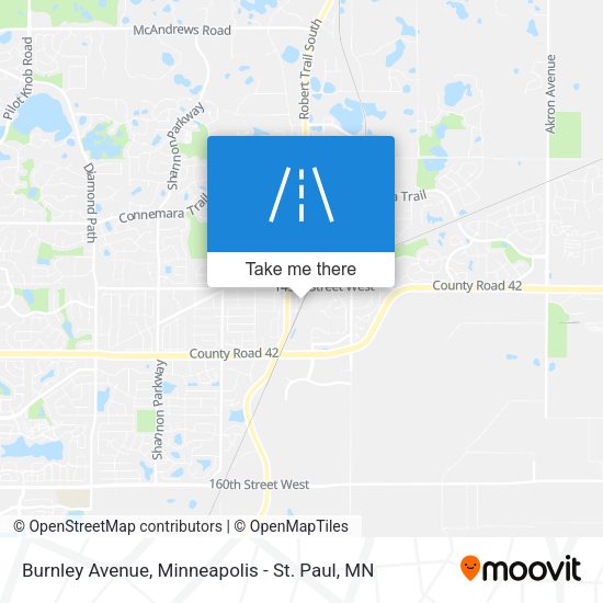 Burnley Avenue map