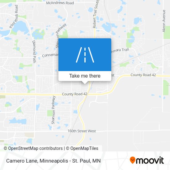 Camero Lane map