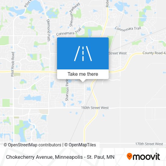 Mapa de Chokecherry Avenue
