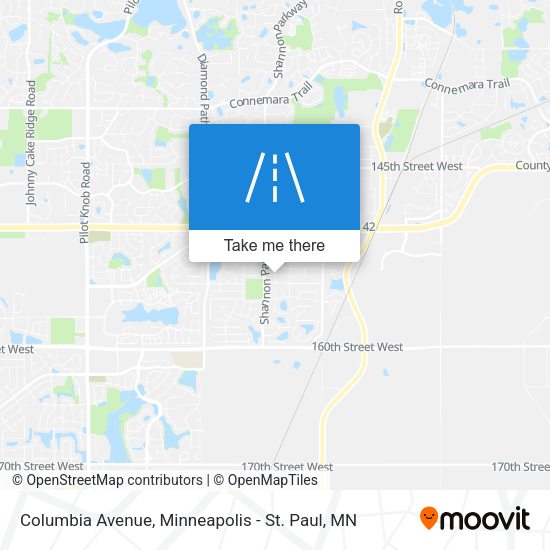 Mapa de Columbia Avenue