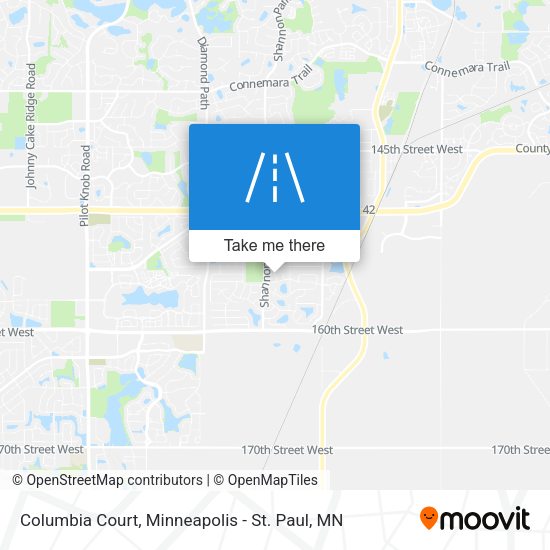 Mapa de Columbia Court