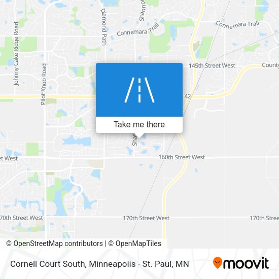 Mapa de Cornell Court South