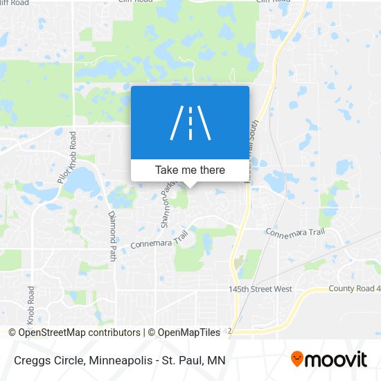 Creggs Circle map