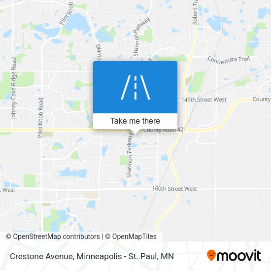 Crestone Avenue map