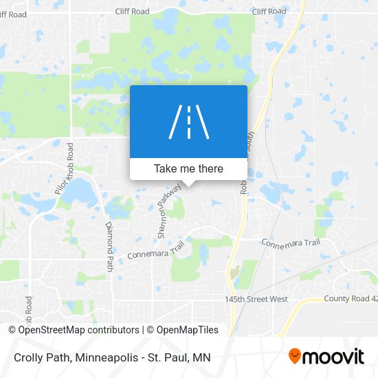 Crolly Path map