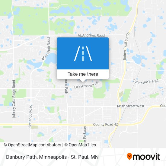 Danbury Path map