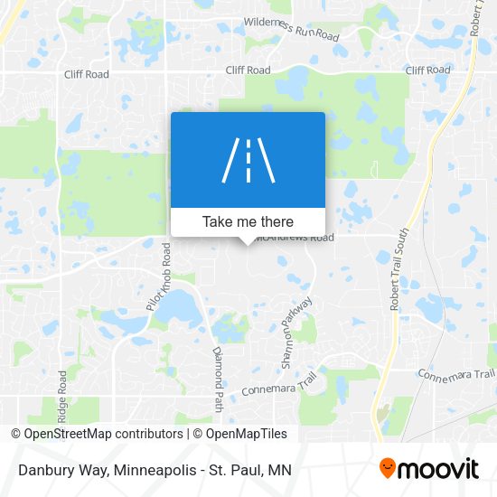 Danbury Way map