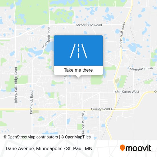 Dane Avenue map