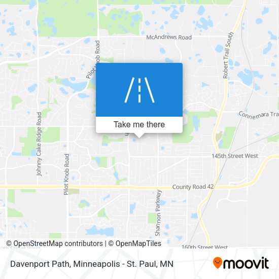 Mapa de Davenport Path