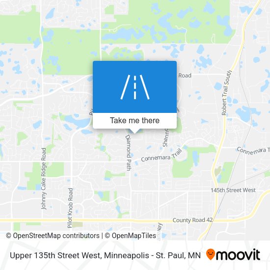 Upper 135th Street West map
