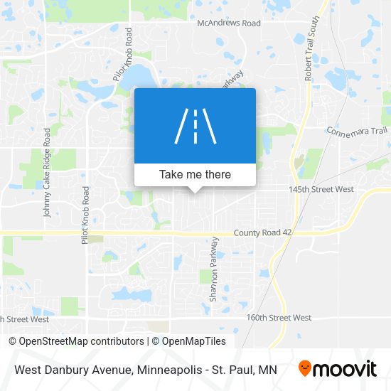 Mapa de West Danbury Avenue