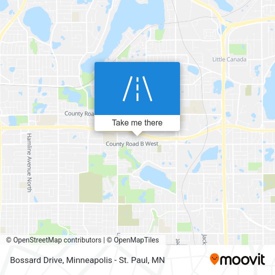 Bossard Drive map