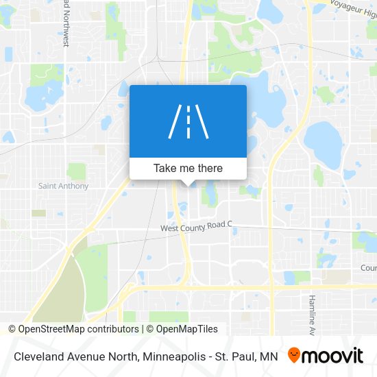 Cleveland Avenue North map