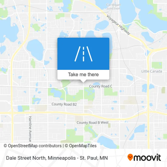 Dale Street North map