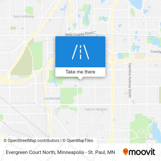 Evergreen Court North map
