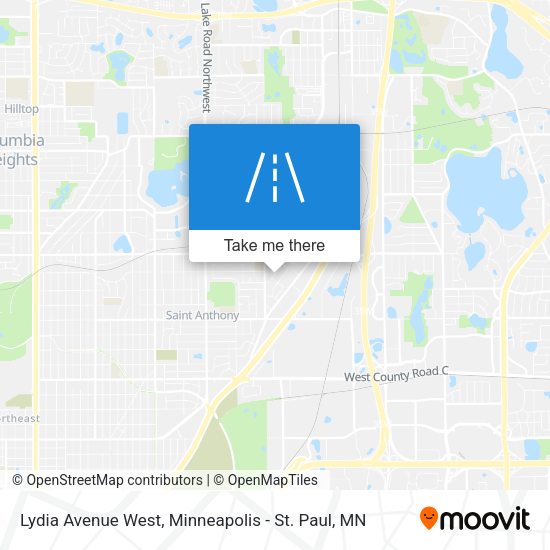 Mapa de Lydia Avenue West