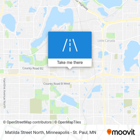 Matilda Street North map