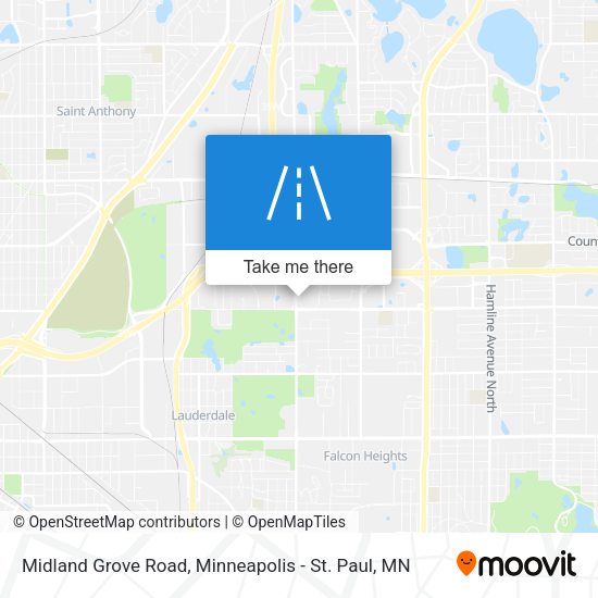 Midland Grove Road map