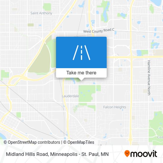 Mapa de Midland Hills Road