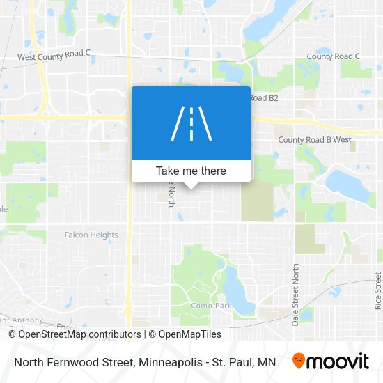 North Fernwood Street map