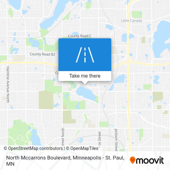North Mccarrons Boulevard map