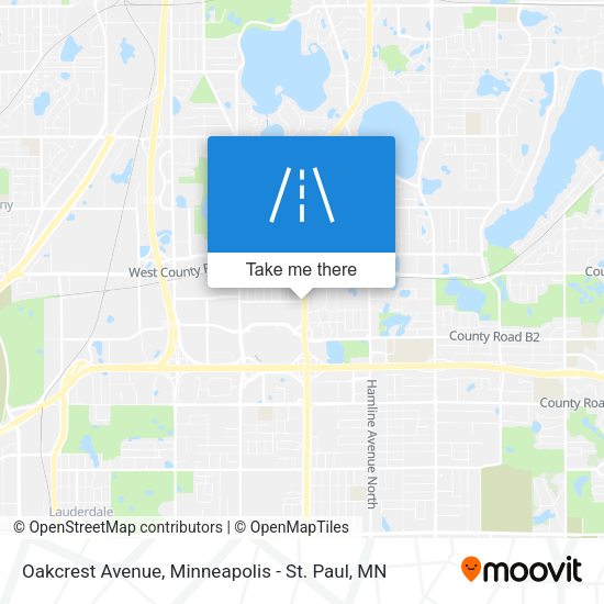 Oakcrest Avenue map