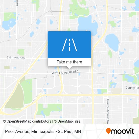 Prior Avenue map