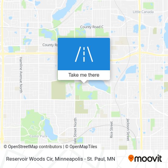 Mapa de Reservoir Woods Cir