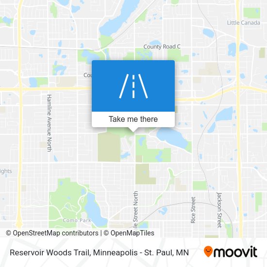Reservoir Woods Trail map