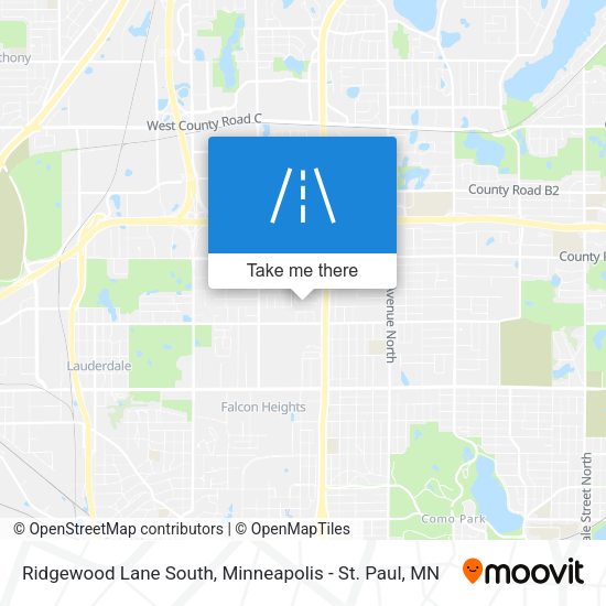 Ridgewood Lane South map