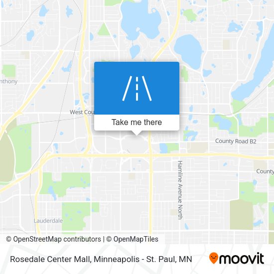 Rosedale Center Mall map