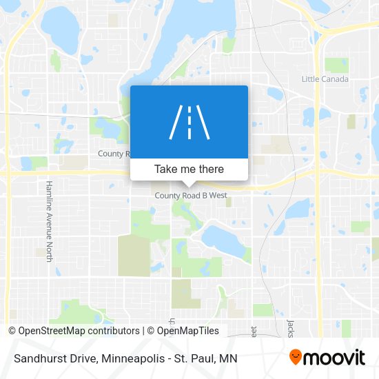Mapa de Sandhurst Drive