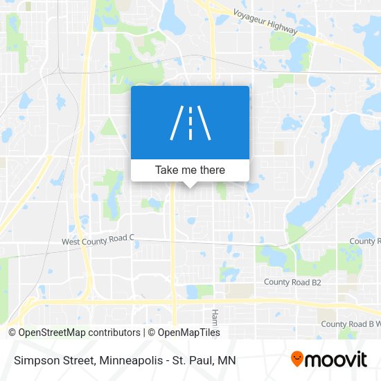Simpson Street map