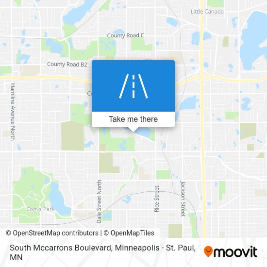 South Mccarrons Boulevard map