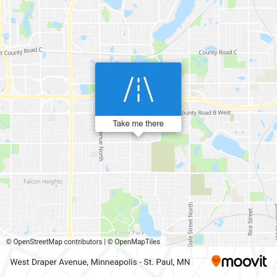 West Draper Avenue map