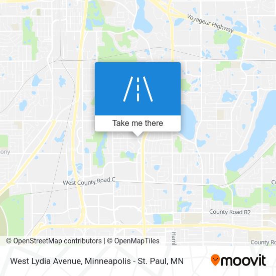 West Lydia Avenue map