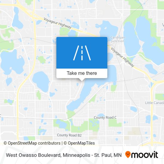 West Owasso Boulevard map