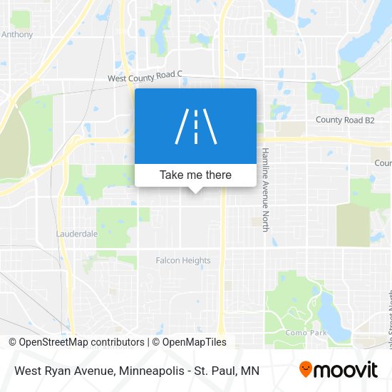 West Ryan Avenue map