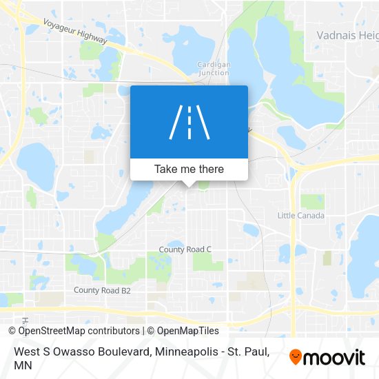 West S Owasso Boulevard map