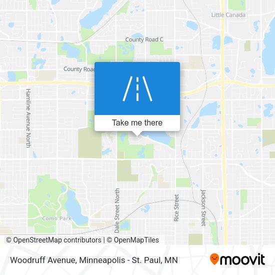 Mapa de Woodruff Avenue