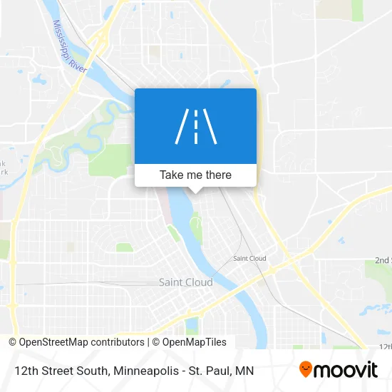 12th Street South map