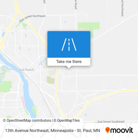 Mapa de 13th Avenue Northeast