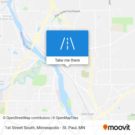Mapa de 1st Street South