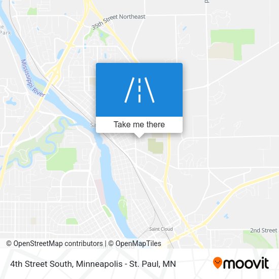 4th Street South map